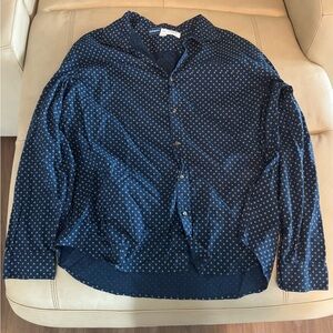 Old Navy Men's Navy Diamond Print Shirt